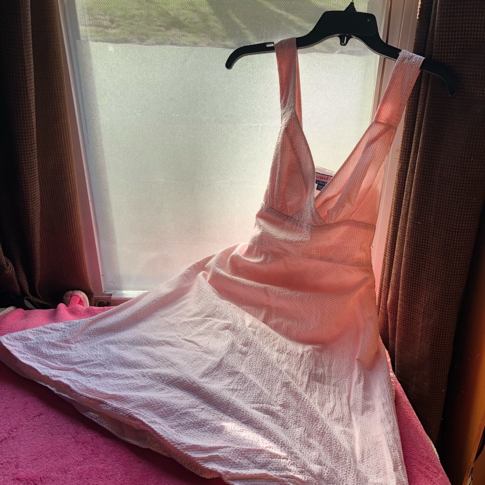 Vineyard Vines Pink Striped Summer Dress 💕